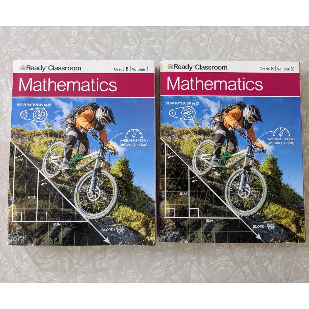 Ready Classroom Mathematics Grade 8 Vol 1 & 2 Curriculum Associates Workbooks